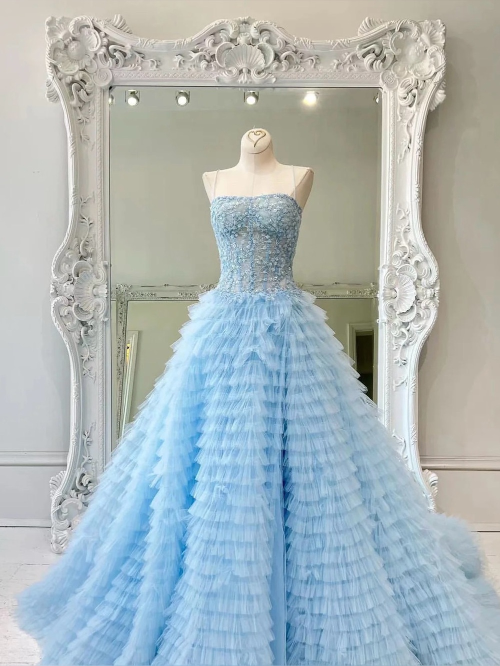 Sherri Hill 54189 Blue Prom Gown